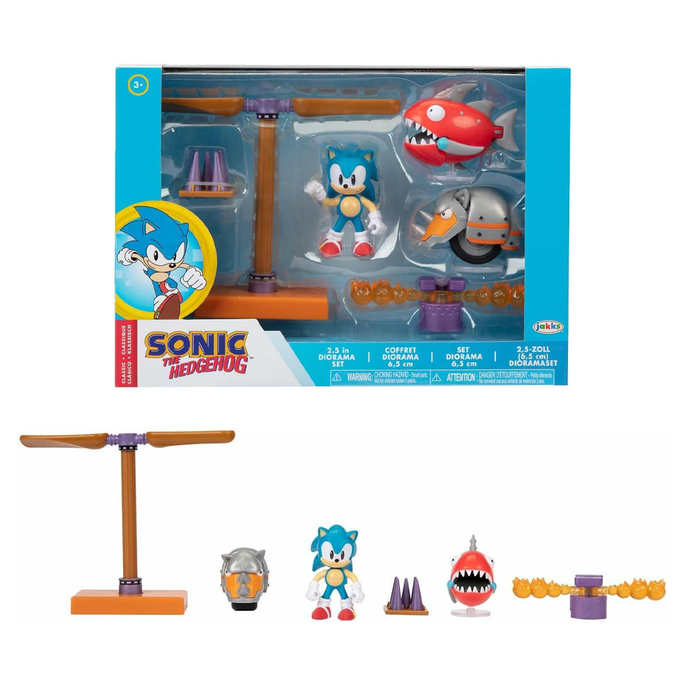 مجموعة ديوراما سونيك 2.5 بوصة Flying Battery Zone Wave