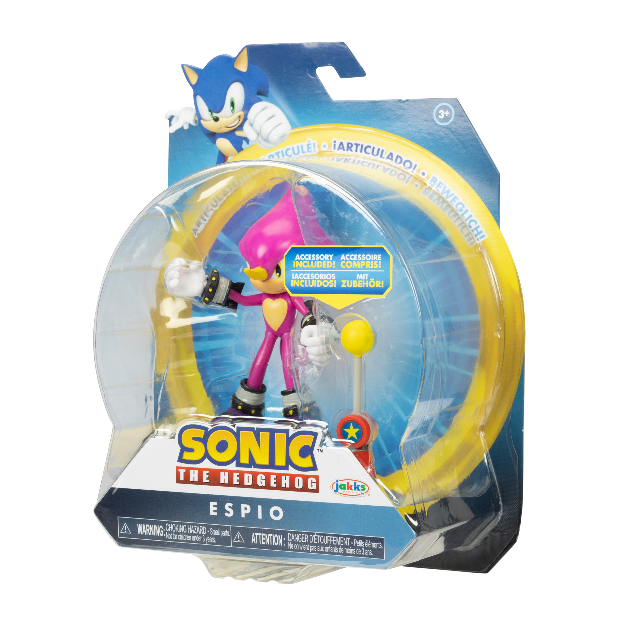 مجسم سونيك القنفذ مقاس 10.16 سم مع ملحقات متنوعة، قطعة واحدة - الصورة 4