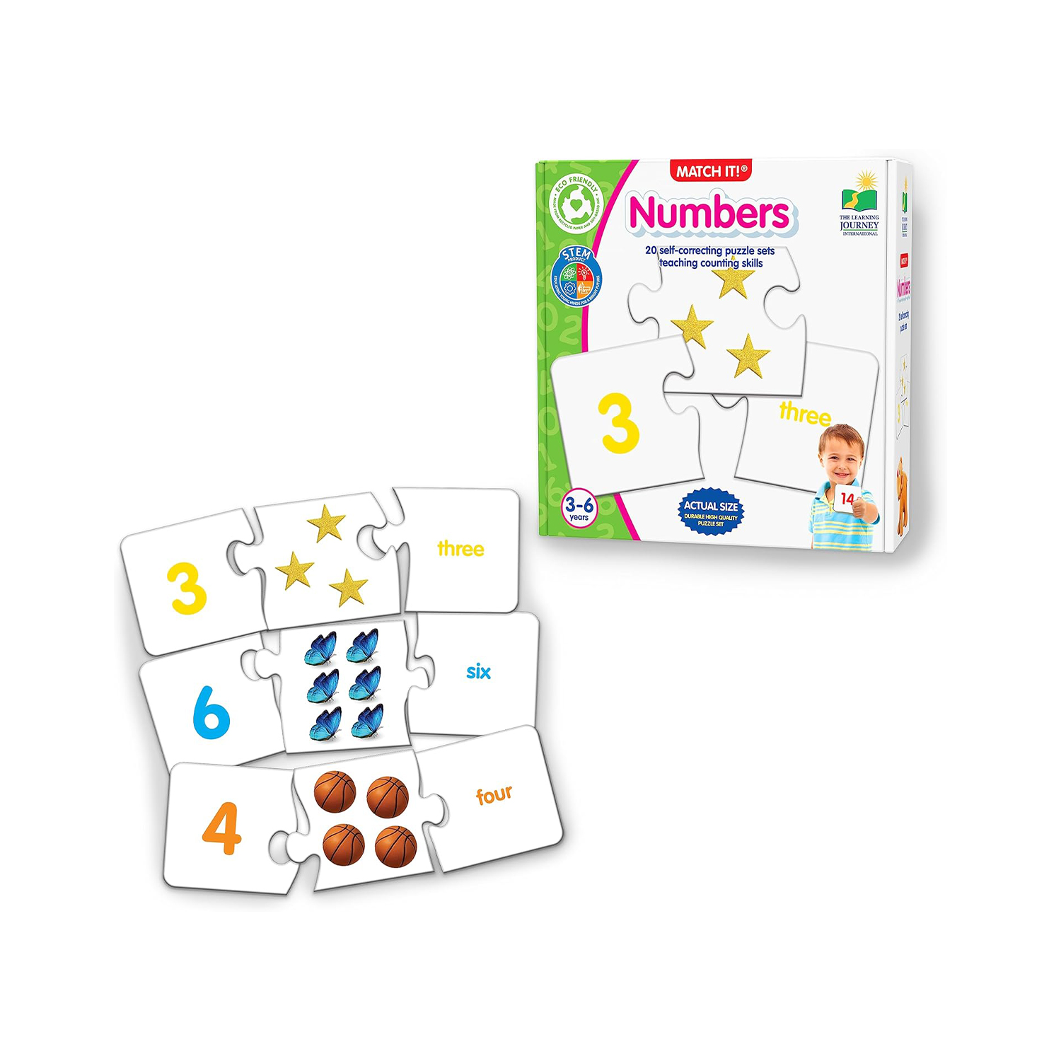 رحلة التعلم طابق الأرقام