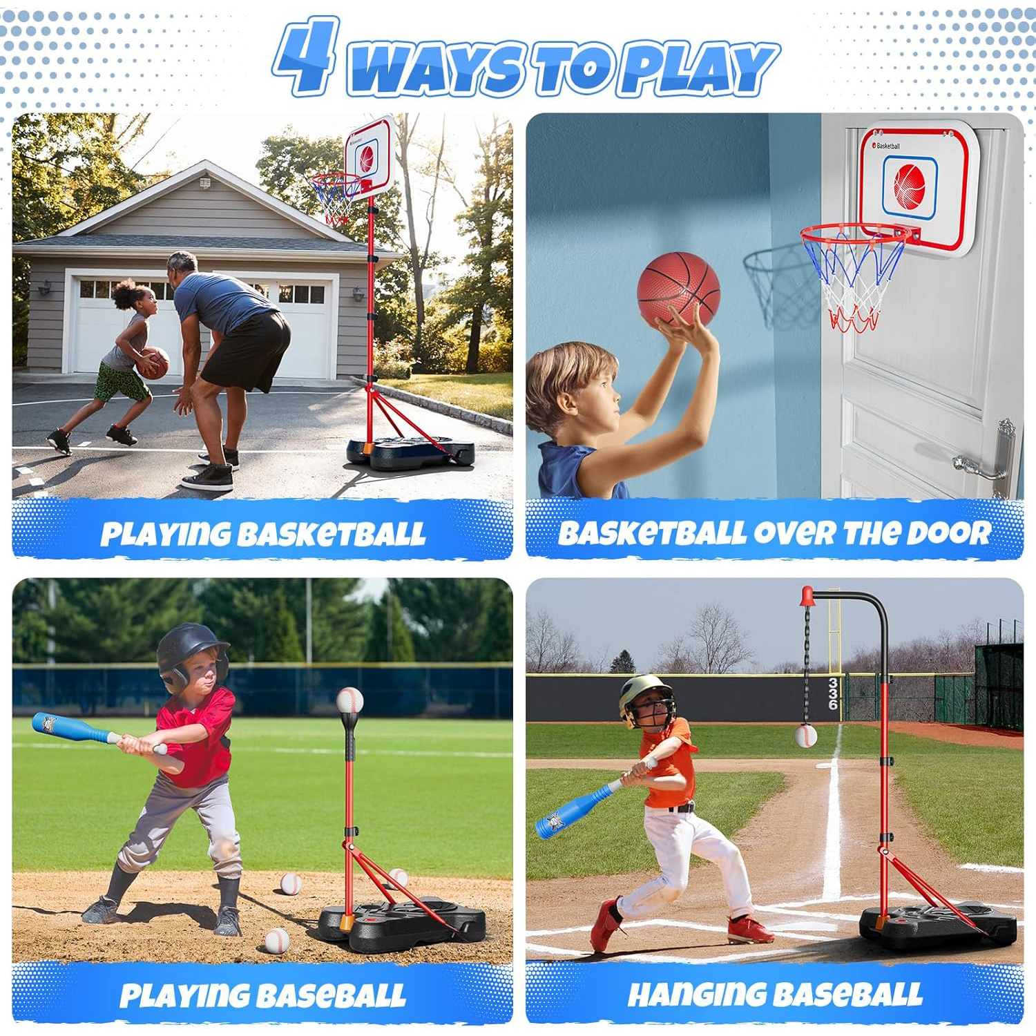 مجموعة كرة دائرية و كرة تي 4 في 1 - الصورة 6